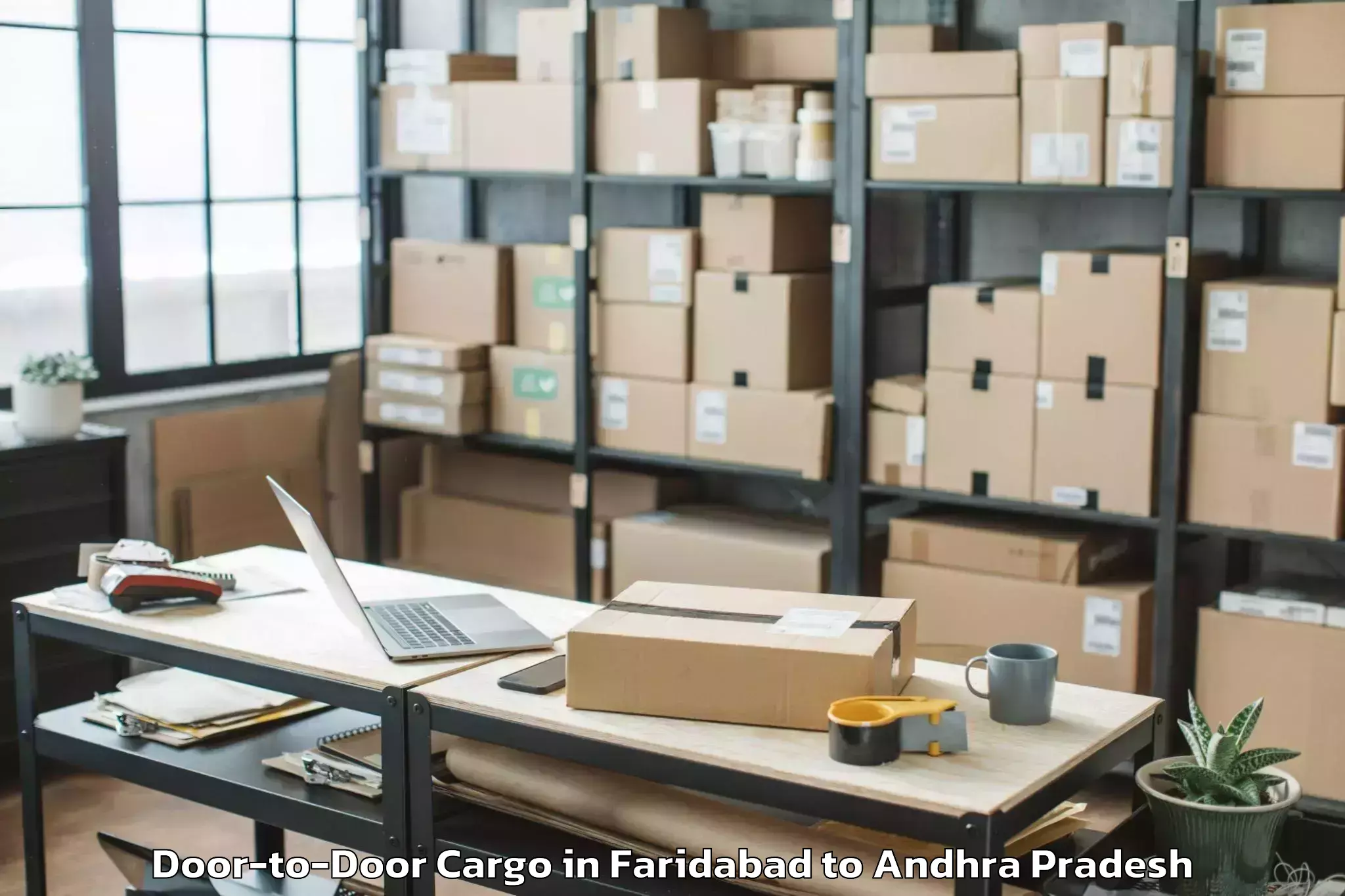 Reliable Faridabad to Anaparthi Door To Door Cargo